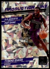 2010-11 DONRUSS PRODUCTION LINE CRACKED ICE TYREKE EVANS . SACRAMENTO KINGS #56