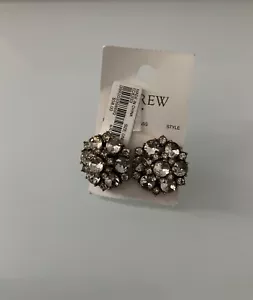 J.CREW CRYSTAL CLUSTER EARRINGS - Picture 1 of 4