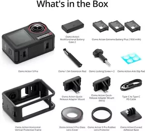 DJI Osmo Action 5 Pro Adventure Combo Action Camera Subject Tracking 3x Battery - Picture 1 of 10