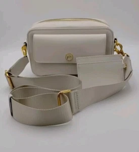 Bolso Bandolera Joy Clean & Chic Cuero Saffiano Blanco para Cámara - Imagen 1 de 8