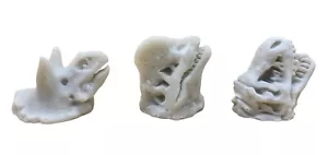 SET of 3 Dinosaur Drawer Pull Knobs Kids Resin, Hardware & Instructions NEW - Picture 1 of 12