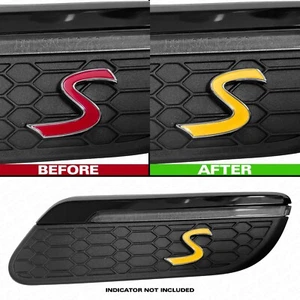 MINI F55 F56 F57 LCI 2 Cooper S Side Accent Decal Sticker - Daffodil Yellow - Picture 1 of 1