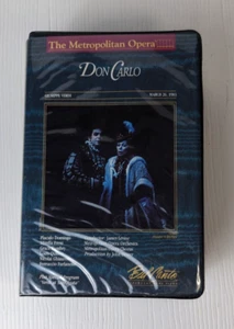 The Metropolitan Opera Don Carlo Verdi 1983 2 VHS set - Picture 1 of 5