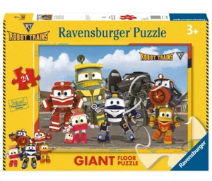 RAVENSBURGER PUZZLE DA PAVIMENTO 24 Pz. 3+ ANNI ROBOT TRAINS - Foto 1 di 1