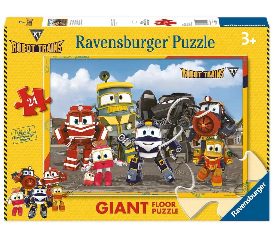 RAVENSBURGER PUZZLE DA PAVIMENTO 24 Pz. 3+ ANNI ROBOT TRAINS - Immagine 1 di 1