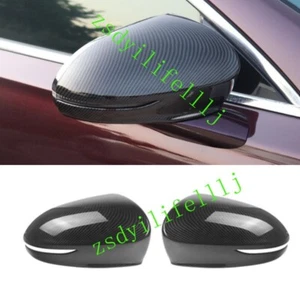 2x Para Buick LaCrosse 2016-18 Espejo retrovisor delantero ABS Cubierta Fibra de carbono Negro - Imagen 1 de 2