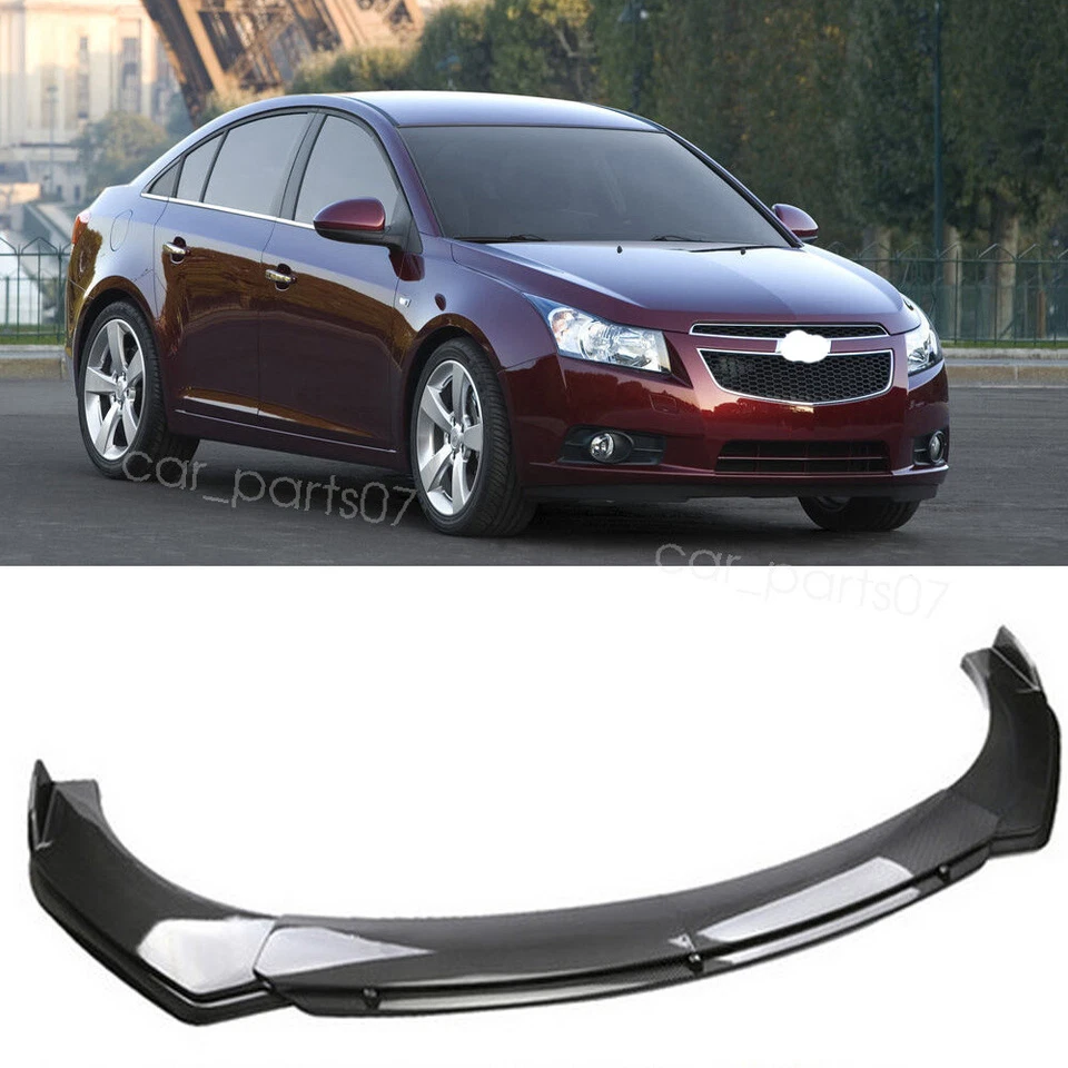 For Chevrolet Cruze UNIVERSAL Front Bumper Lip Spoiler Splitter Carbon Style Foto 1 de 4