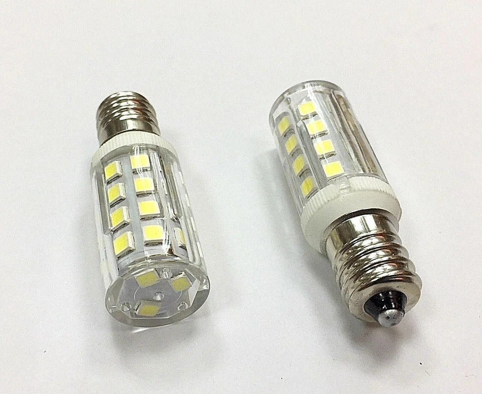 2X  LED SMD Sewing Machine Bulbs (Globes)   E12 3W 6000K Ultra-Bright - Image 1 of 1