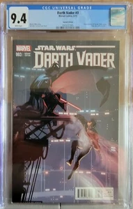 DARTH VADER 3 Larroca Variant 1st App Dr. Aphra, Triple Zero, BT-1 CGC 9.4 WP - Picture 1 of 4