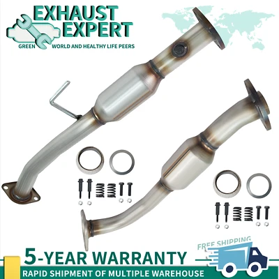 2x convertidor catalítico tracción delantera para Toyota Sienna 2011-2013 2,7 L l4 delantero y trasero Foto 1 de 4