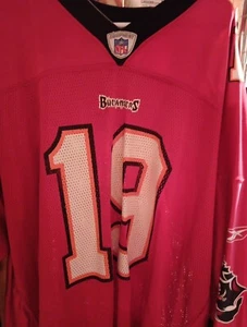 Tampa bay buccaneers K.Johnson #19 3xl red and white Reebok Jersy. - Picture 1 of 4