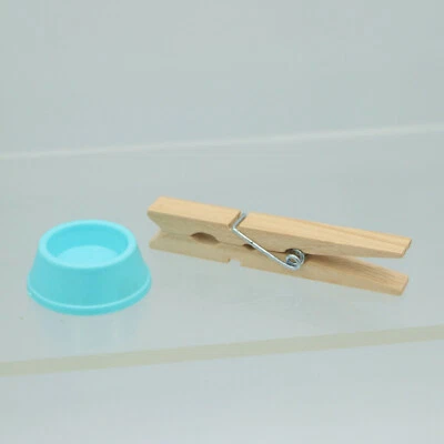 Cuenco de comida o agua azul para mascotas gatos perros casa de muñecas LPS MLP Foto 1 de 2