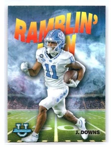 2022  Bowman Chrome University Josh Downs #RM-10 Ramblin Man North Carolina - Picture 1 of 2