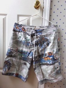 FLAW Mens OLD NAVY Tie Waist Tropical Board Swimming Shorts Trunks Size M Medium