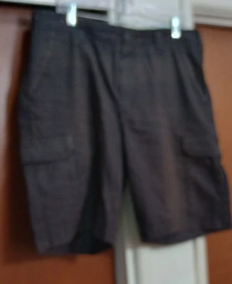 MERONA MEN'S FLAT FRONT SHORT BLACK COLOR CARGO 36" - Image 1 of 3