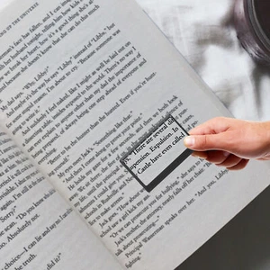 Credit Card Magnifier 3X Portable Reading Mirror Magnifying Glass Ruler Pocket - Picture 1 of 11