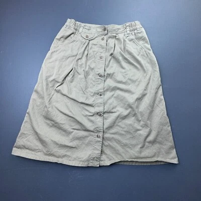 Falda de algodón para mujer Royal Robbins M beige caqui botón delantero informal exterior Foto 1 de 4