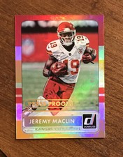 Jeremy Maclin 2015 Donruss Press Proof Gold #74 Kansas City Chiefs 9/10