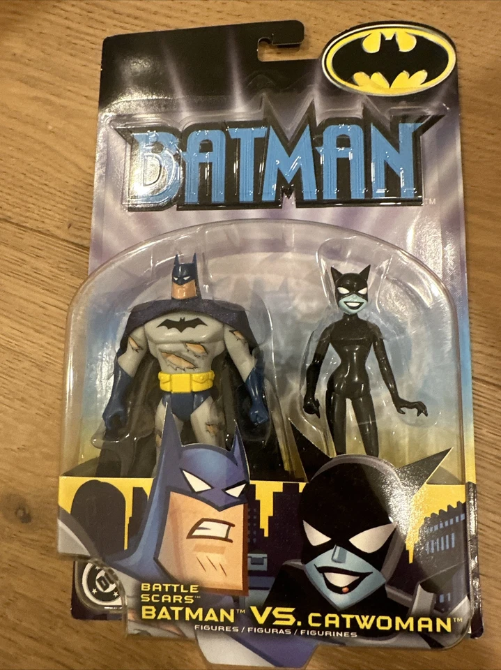Batman La Serie Animada Cicatrices de Batalla Batman Vs. Catwoman 2002 Mattel Nuevo Foto 1 de 1