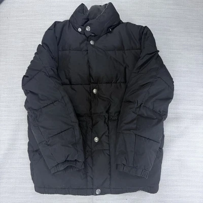 Abrigo acolchado negro azul marino antiguo para niños talla grande Primaloft usado en excelente estado Foto 1 de 4