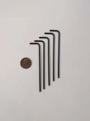 5/64 ALLEN WRENCH LONG ARM HEX 5/64" .078 [OAL: 3-1/4] (QTY: 5) USA NOS - Image 1 of 4
