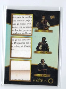 2025 Pieces of the Past Pirates Hernan Cortes Columbus John Cabot TRIPLE RELIC b - Picture 1 of 1