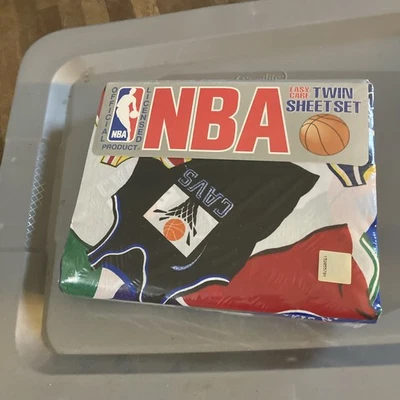 Nuevo conjunto de sábanas dobles camiseta NBA vintage años 90 superior, funda de almohada inferior Foto 1 de 4