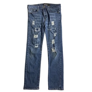 Chrome Edge Distressed Skinny Jeans Child Size 14 - Trendy, Urban, CR24 Denim - Picture 1 of 8