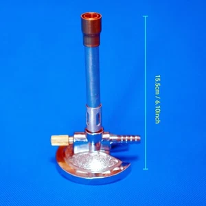 Quemador Bunsen de laboratorio dental tubo ajustable único luz de gas con válvula de aguja - Imagen 1 de 7