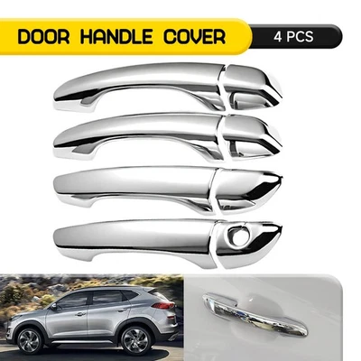 Fundas para manija de puerta delantera trasera Hyundai Tucson 2016-2021 sin cerraduras inteligentes EJ Foto 1 de 4