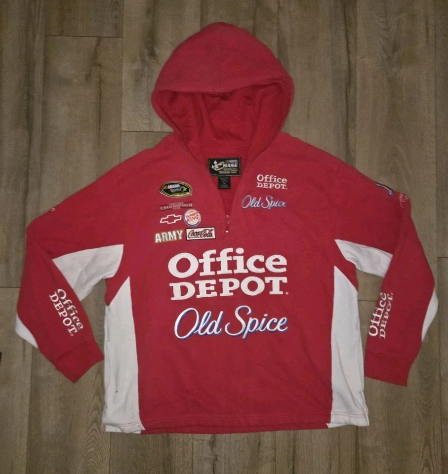Sudadera con capucha Nascar Chase Authentics Drivers Line Office Depot Tony Stewart talla XL Foto 1 de 4