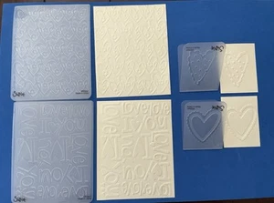 Sizzix Paper Craft Embossing Folders Valentine Love Hearts Set Of 4 - Picture 1 of 1
