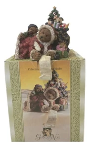 Grandeur Noel Vintage Coleccionable Oso de Peluche Navidad Medias Soporte - Imagen 1 de 6