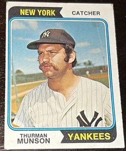 1974 Topps #340 Thurman Munson - Picture 1 of 6