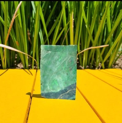Nice Natural Rough Green Nephrite Jade Slab 340 Grams - Image 1 of 4