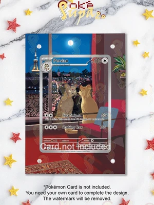 NUEVO Estuche Magnético 2.0+Obra de Arte+Soporte - Persa 078/064 - Pokémon Fábula Envuelta - Imagen 1 de 4