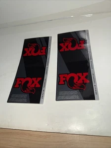 FOX SHOCKS SHOX INTERNAL BYPASS GENUINE DECALS STICKERS SET OF 2 - Picture 1 of 3