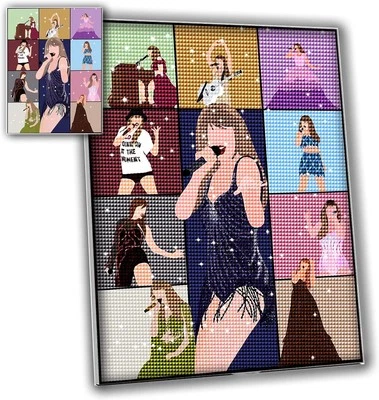 LETISH 5D Pintura Diamante para Adultos, Hágalo Usted Mismo Talla Única, Taladro Flash Multicolor  Foto 1 de 4