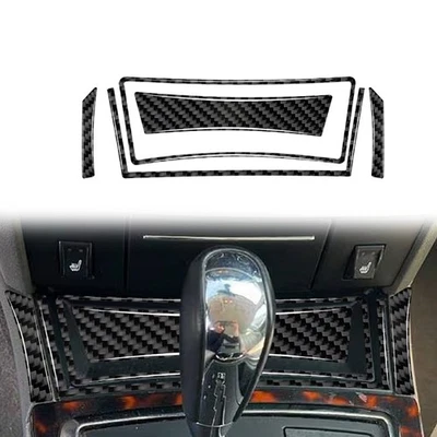 Carbon Fiber Console Storage Trim Cover For Chrysler 300 300C 2008 2009 2010 - Imagem 1 de 4