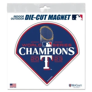 TEXAS RANGERS 2023 WORLD SERIES CHAMPIONS 5" DIE-CUT MAGNET INDOOR OUTDOOR - Picture 1 of 1