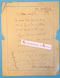 ● L.A.S 1930 Charles OULMONT à G Montorgueil né Mulhouse Prix Académie française - Imagen 1 de 2