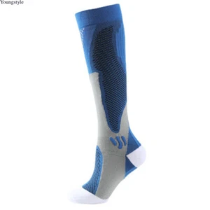 S-7XL Compression Socks 20-30 mmhg Sports Knee High Medical For Running - Picture 1 of 20