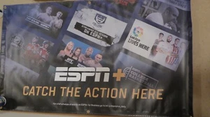 ESPN Plus Catch the Action Here 34 3/4""x 58"" Banner UFC MMA NHL COLLEGE BBALL - Bild 1 von 9
