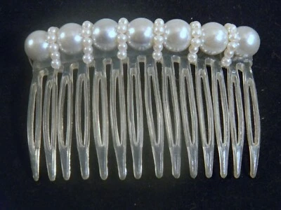 Peine de pelo vintage con perlas Foto 1 de 4
