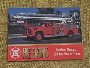 1993 Fire Engines Series 2 #143 Hamilton, Montana 1959 American La France - Picture 1 of 6