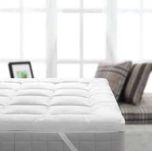 Royal 2 Inch Bamboo Filled Cotton Mattress Topper by Royal Hotel Collection - Picture 1 of 5