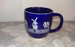 Souvenir Cobalt Blue Coffee Mug, Holland Michigan - Picture 1 of 4