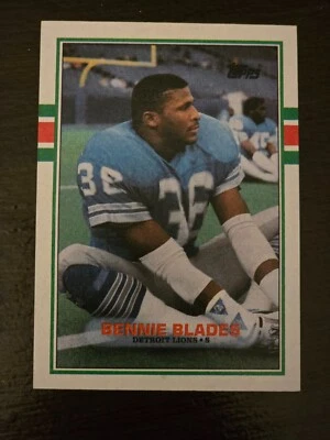 1989 Topps - Bennie Blades #365 (RC) Deroit Lions Centered Sharp Corners Mint - Image 1 of 2