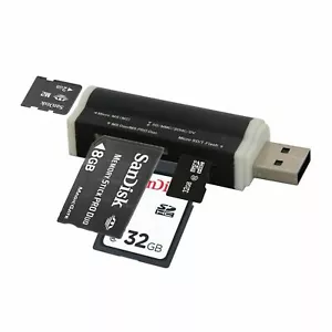 NEU Kartenlesegerät Kartenleser Card Reader Micro SD TF SDHC MMC USB Stick Z119 - Bild 1 von 5