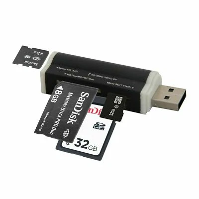 NEU Kartenlesegerät Kartenleser Card Reader Micro SD TF SDHC MMC USB Stick Z119 - Bild 1 von 4